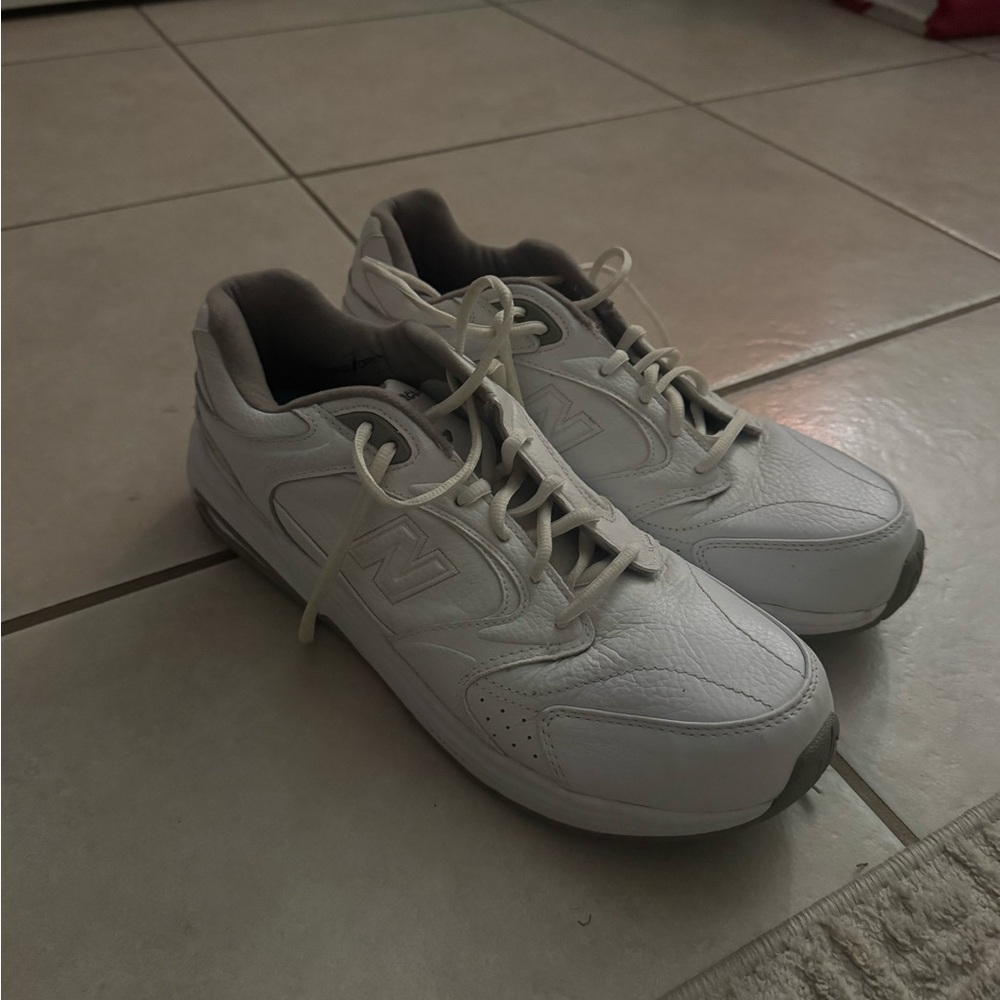New Balance Classic White Leather Training Sneakers